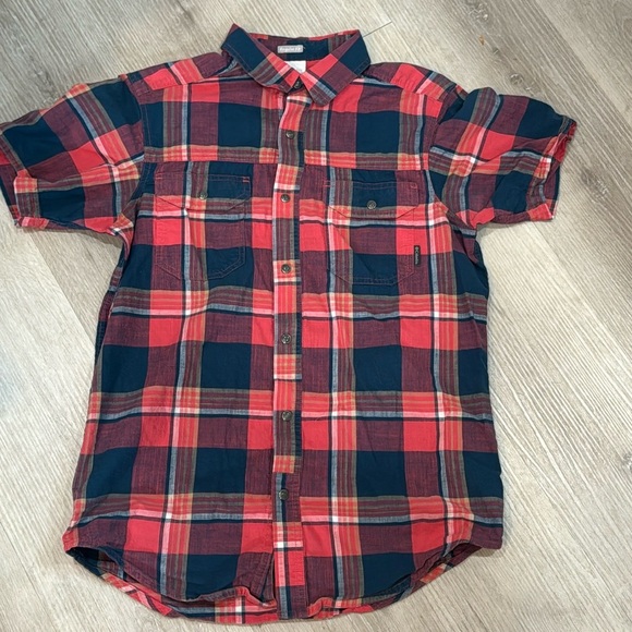 Columbia Leadville Ridge Pearl Snap Plaid Shirt Men’s Small - Picture 1 of 6